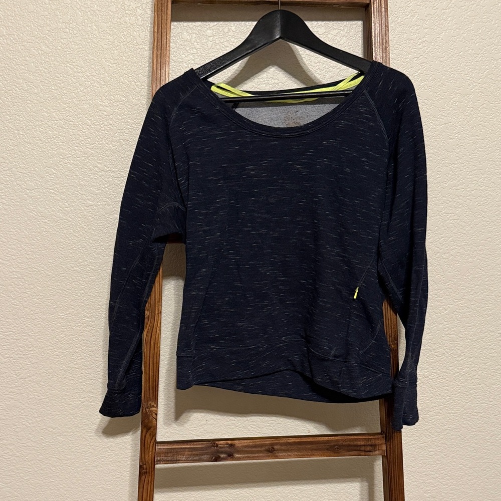 Nike Black Sweatshirt with Lime Accents